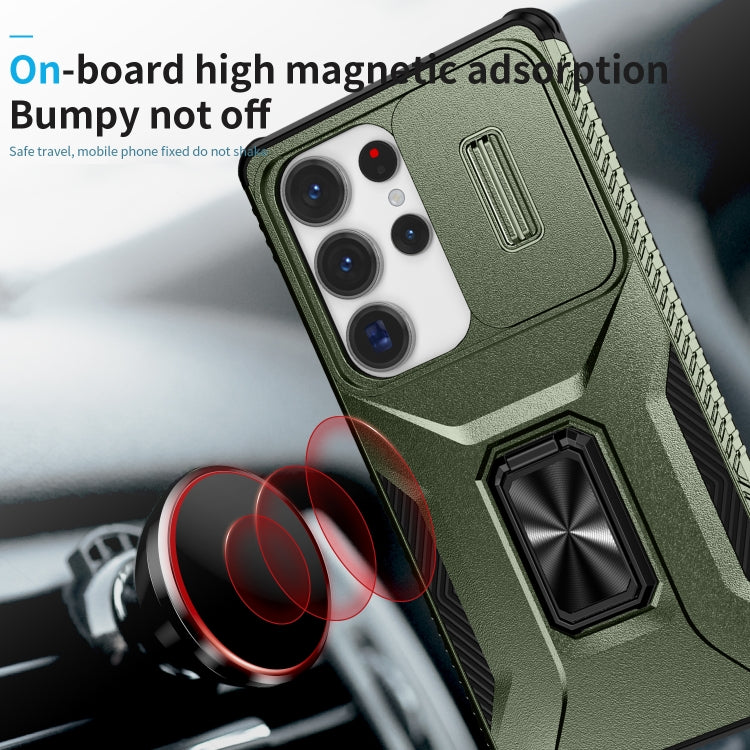 For Samsung Galaxy S25 Ultra 5G Sliding Camshield Holder Phone Case