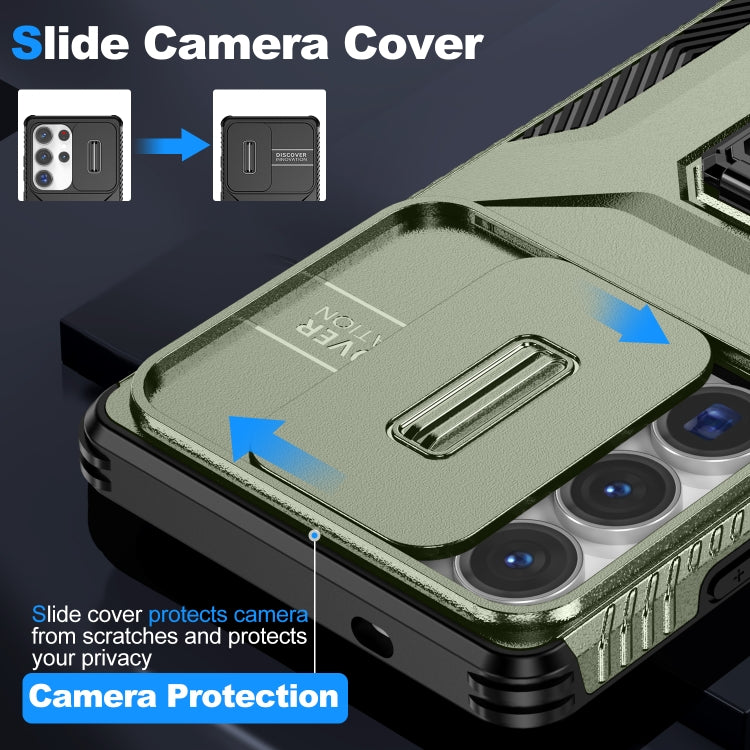For Samsung Galaxy S25 Ultra 5G Sliding Camshield Holder Phone Case