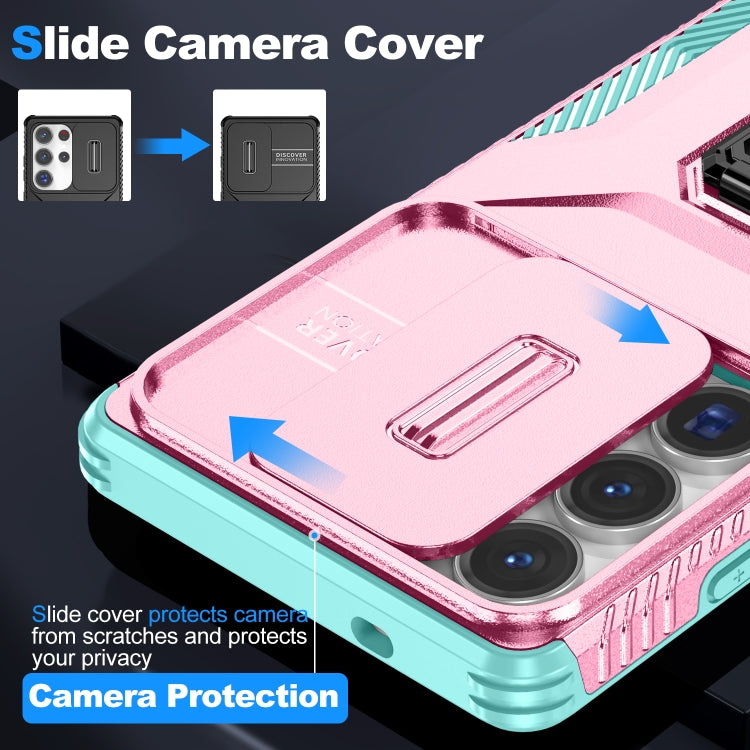 For Samsung Galaxy S25 Ultra 5G Sliding Camshield Holder Phone Case