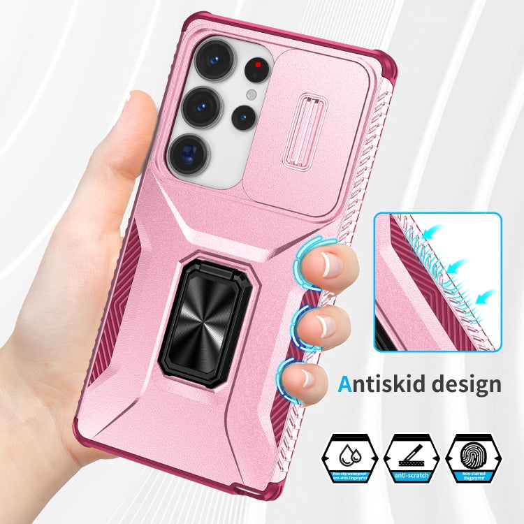 For Samsung Galaxy S25 Ultra 5G Sliding Camshield Holder Phone Case