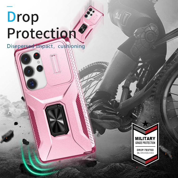 For Samsung Galaxy S25 Ultra 5G Sliding Camshield Holder Phone Case