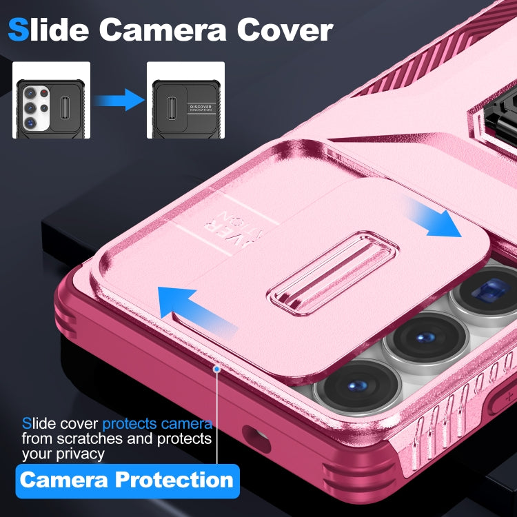 For Samsung Galaxy S25 Ultra 5G Sliding Camshield Holder Phone Case