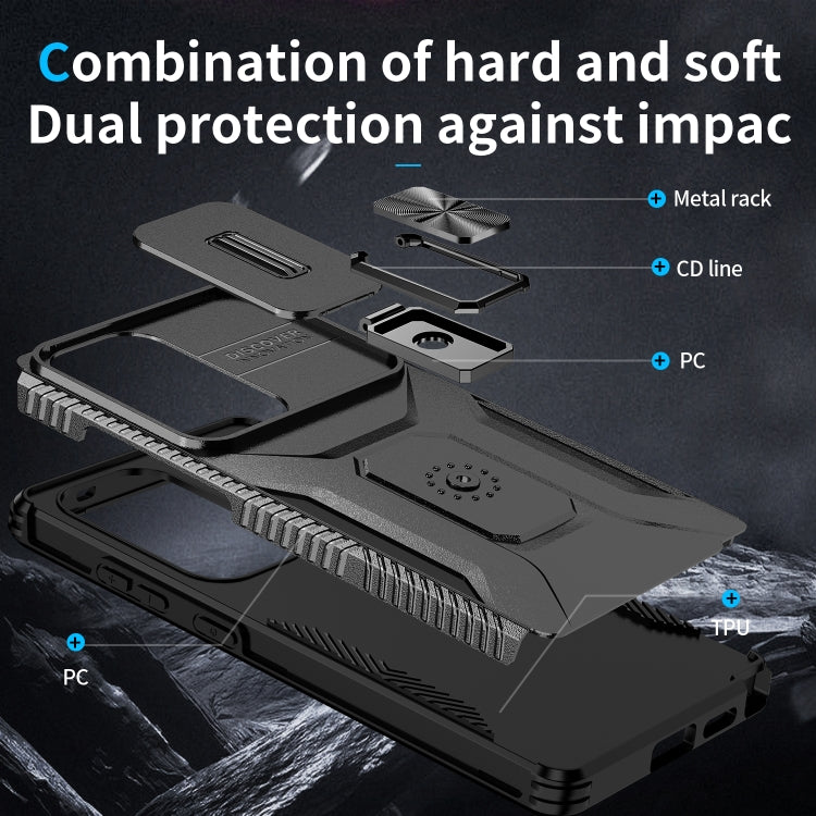 For Samsung Galaxy S25 Ultra 5G Sliding Camshield Holder Phone Case