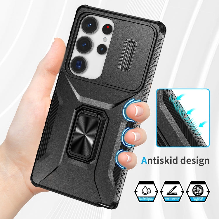 For Samsung Galaxy S25 Ultra 5G Sliding Camshield Holder Phone Case