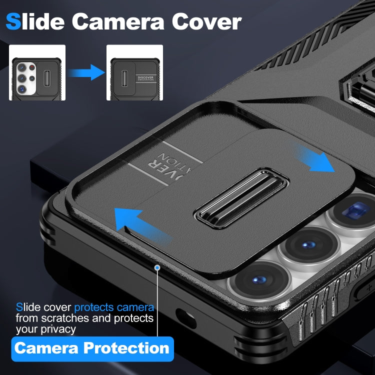 For Samsung Galaxy S25 Ultra 5G Sliding Camshield Holder Phone Case