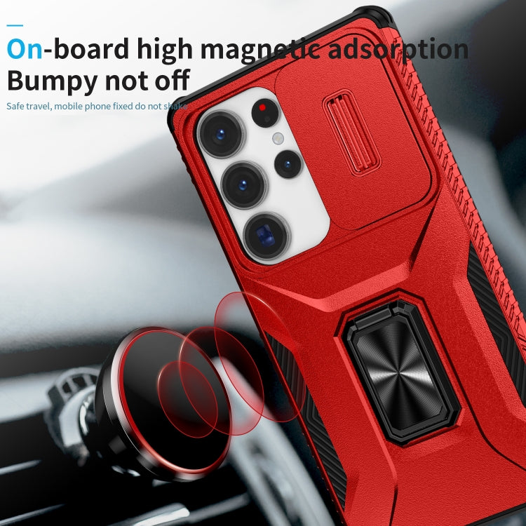 For Samsung Galaxy S25 Ultra 5G Sliding Camshield Holder Phone Case