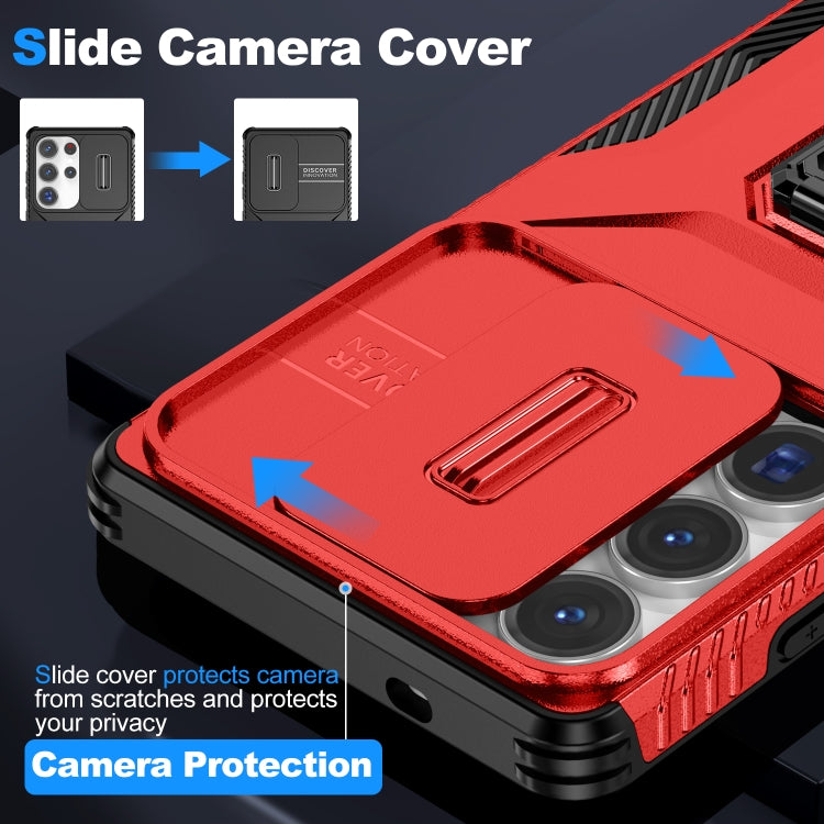 For Samsung Galaxy S25 Ultra 5G Sliding Camshield Holder Phone Case