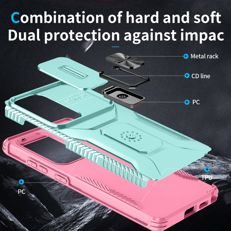 For Samsung Galaxy S25 Ultra 5G Sliding Camshield Holder Phone Case