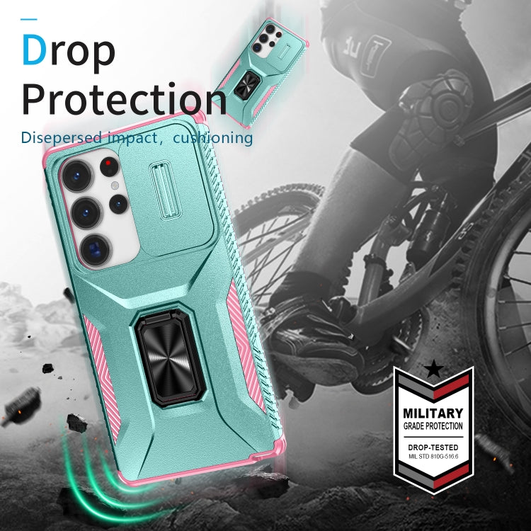 For Samsung Galaxy S25 Ultra 5G Sliding Camshield Holder Phone Case
