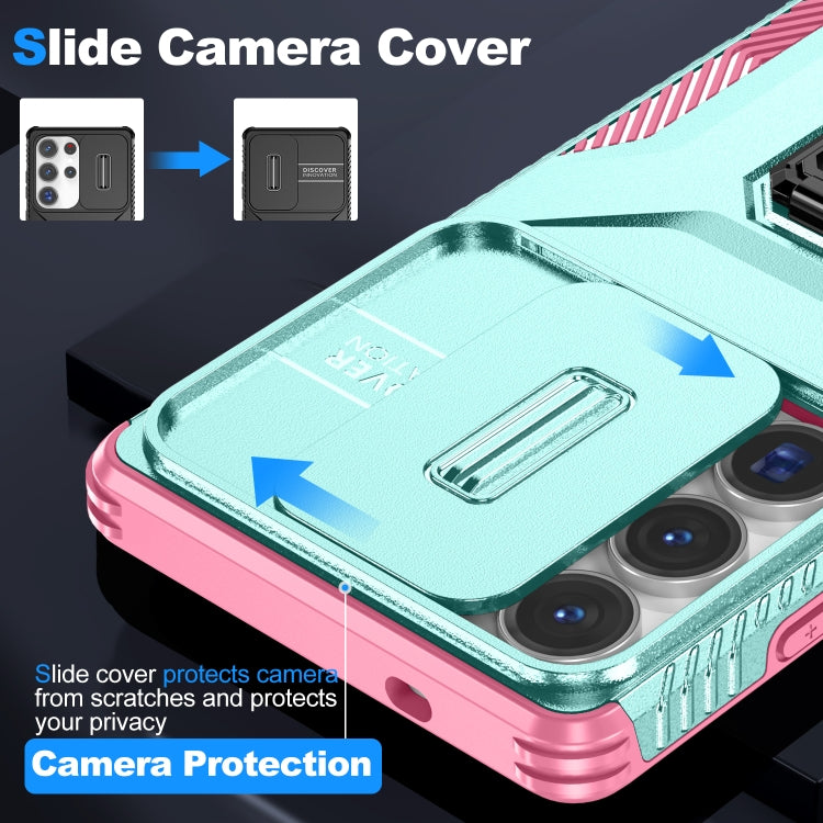 For Samsung Galaxy S25 Ultra 5G Sliding Camshield Holder Phone Case