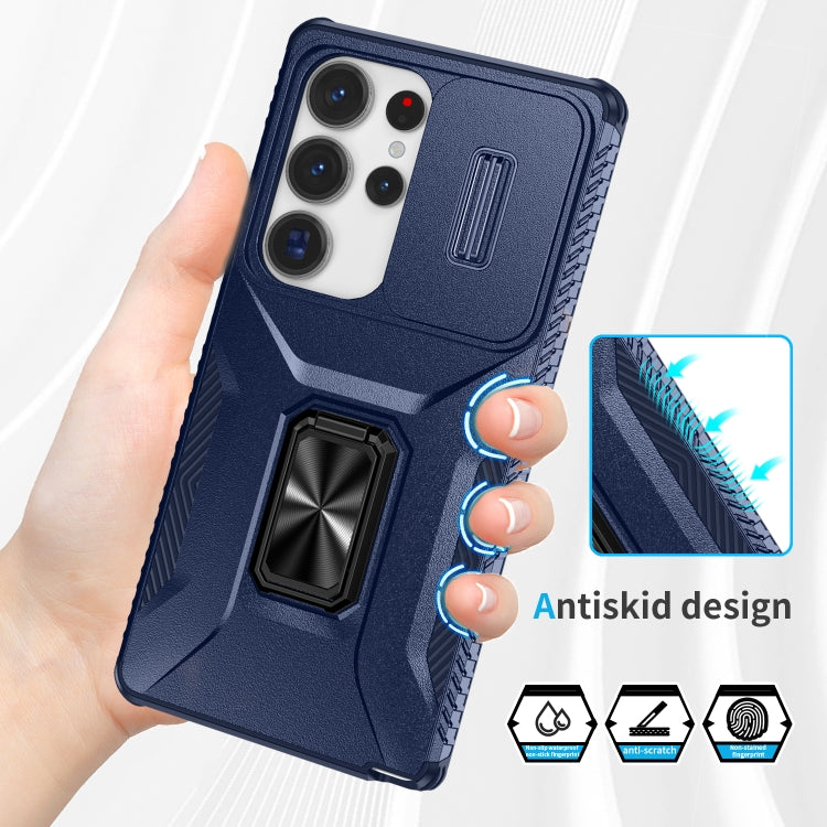 For Samsung Galaxy S25 Ultra 5G Sliding Camshield Holder Phone Case