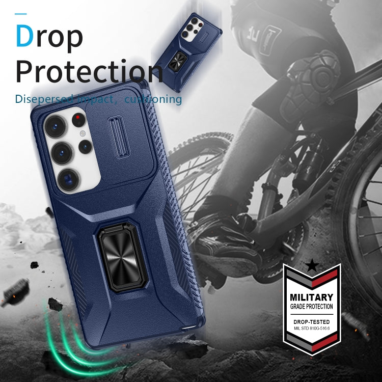 For Samsung Galaxy S25 Ultra 5G Sliding Camshield Holder Phone Case