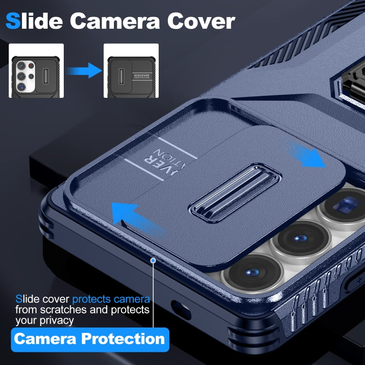 For Samsung Galaxy S25 Ultra 5G Sliding Camshield Holder Phone Case