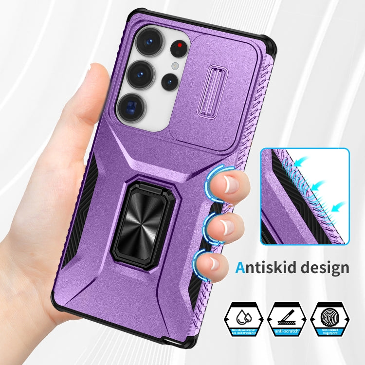 For Samsung Galaxy S25 Ultra 5G Sliding Camshield Holder Phone Case