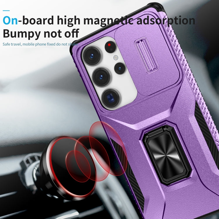 For Samsung Galaxy S25 Ultra 5G Sliding Camshield Holder Phone Case