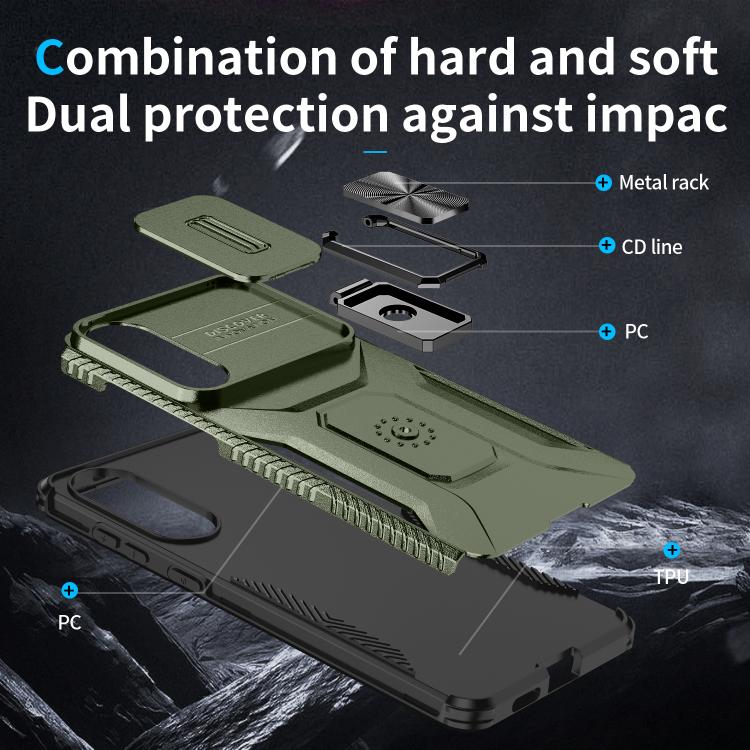 For Samsung Galaxy S25 Edge 5G Sliding Camshield Holder Phone Case