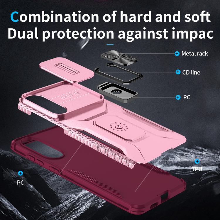 For Samsung Galaxy S25 Edge 5G Sliding Camshield Holder Phone Case