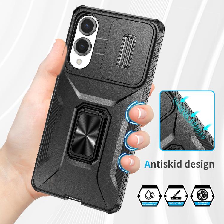 For Samsung Galaxy S25 Edge 5G Sliding Camshield Holder Phone Case