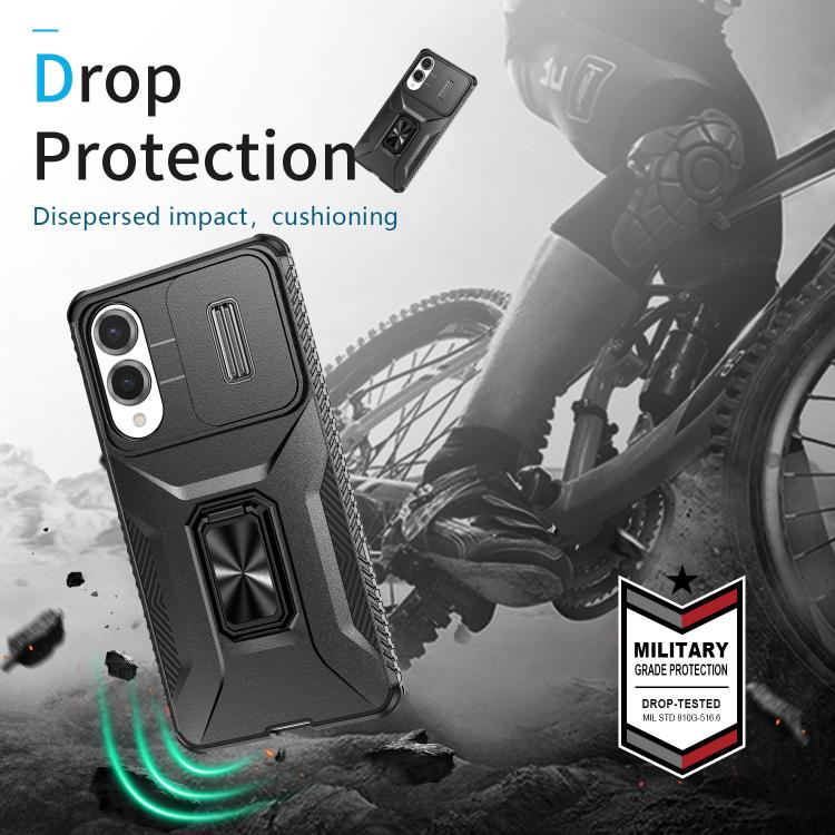 For Samsung Galaxy S25 Edge 5G Sliding Camshield Holder Phone Case