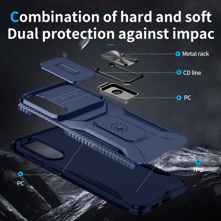 For Samsung Galaxy S25 Edge 5G Sliding Camshield Holder Phone Case