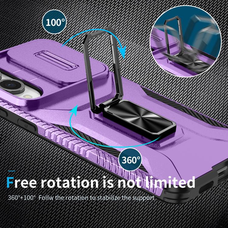 For Samsung Galaxy S25 Edge 5G Sliding Camshield Holder Phone Case