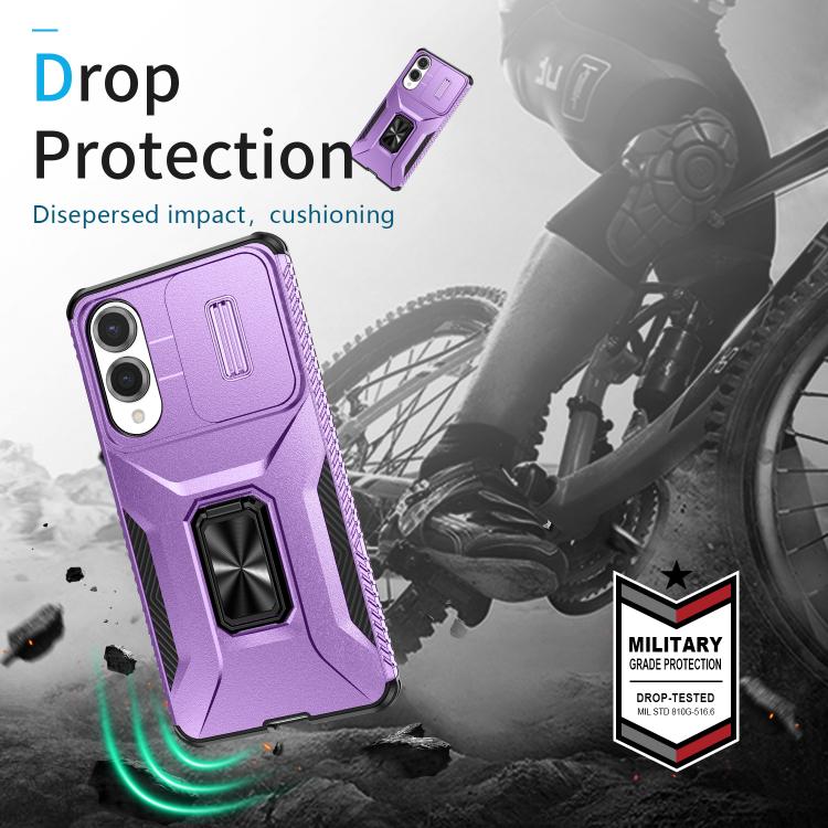 For Samsung Galaxy S25 Edge 5G Sliding Camshield Holder Phone Case