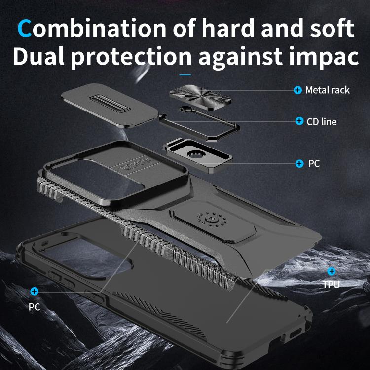 For Samsung Galaxy S26 Ultra 5G Sliding Camshield Holder Phone Case