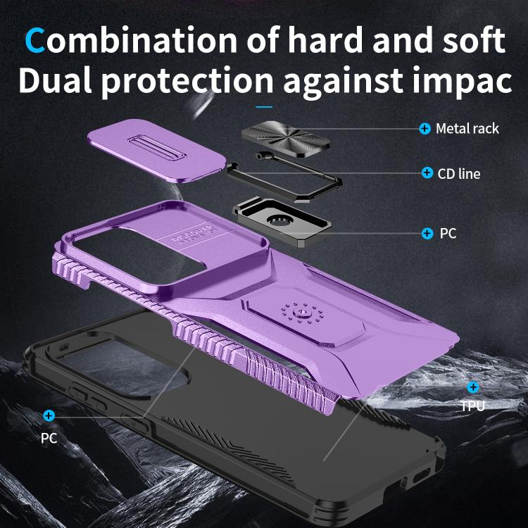 For Samsung Galaxy S26 Ultra 5G Sliding Camshield Holder Phone Case