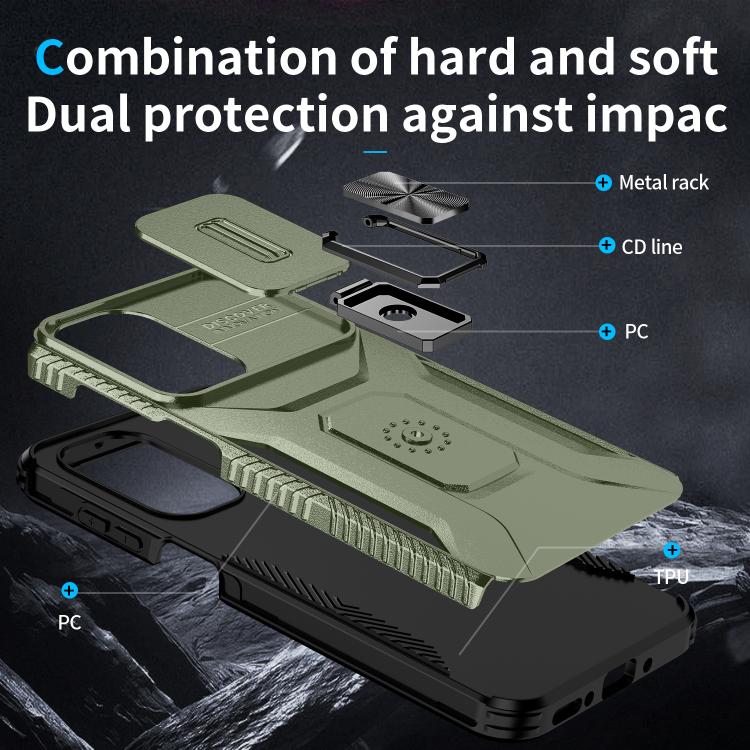 For Samsung Galaxy A17 5G / A26 5G Sliding Camshield Holder Phone Case