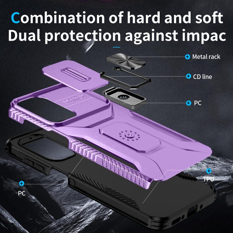 For Samsung Galaxy A17 5G / A26 5G Sliding Camshield Holder Phone Case