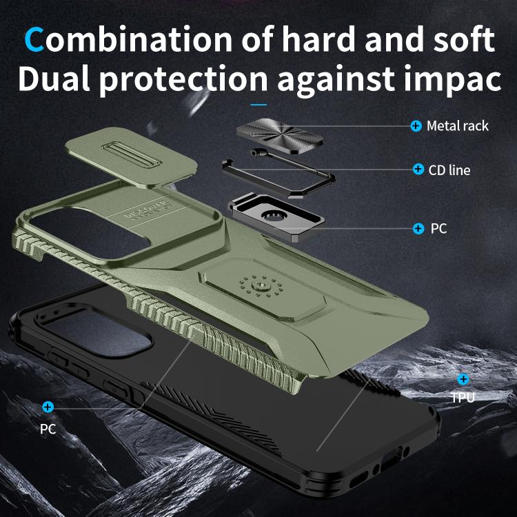 For Samsung Galaxy A36 Sliding Camshield Holder Phone Case