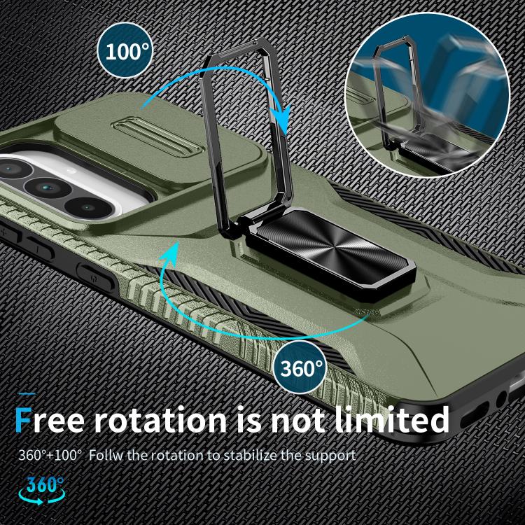 For Samsung Galaxy A36 Sliding Camshield Holder Phone Case