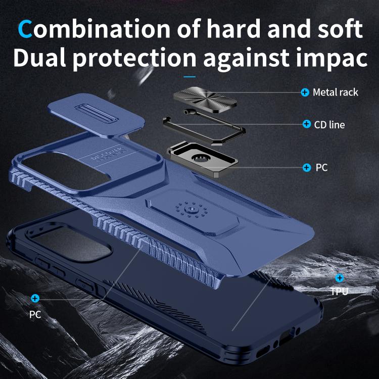 For Samsung Galaxy A36 Sliding Camshield Holder Phone Case