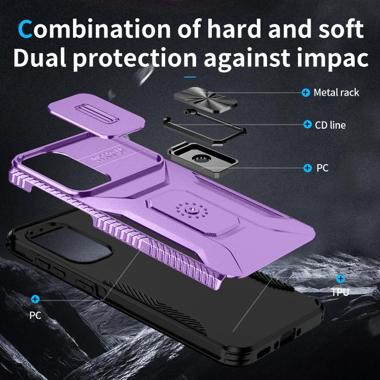 For Samsung Galaxy A36 Sliding Camshield Holder Phone Case