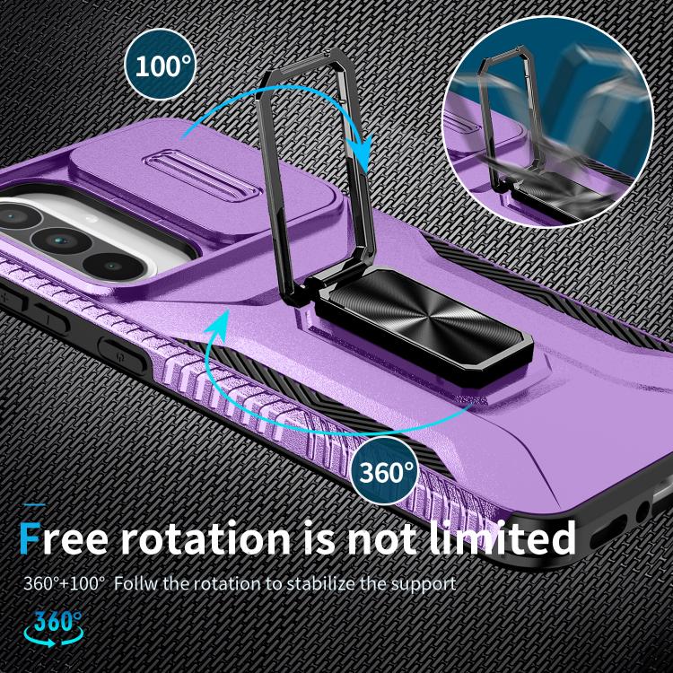 For Samsung Galaxy A36 Sliding Camshield Holder Phone Case