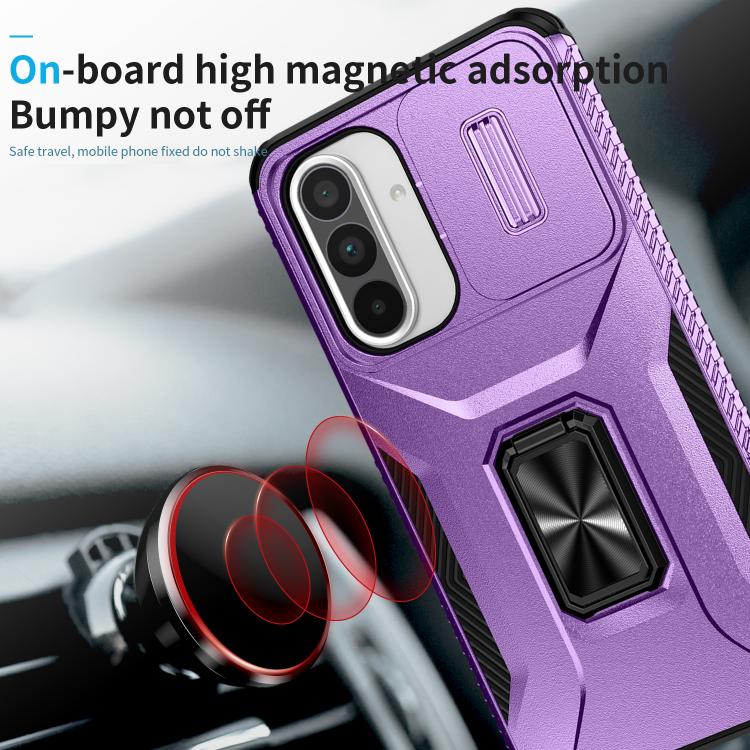 For Samsung Galaxy A36 Sliding Camshield Holder Phone Case