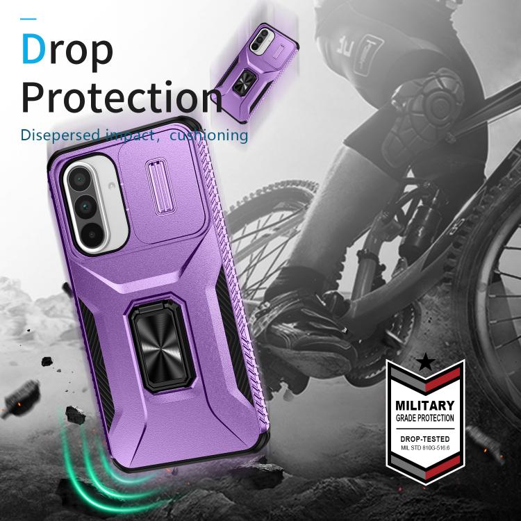 For Samsung Galaxy A36 Sliding Camshield Holder Phone Case