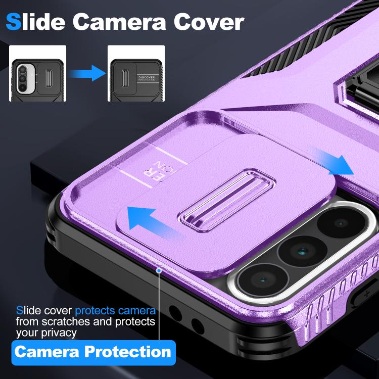 For Samsung Galaxy A36 Sliding Camshield Holder Phone Case
