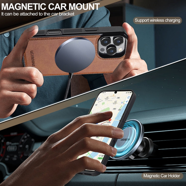 For iPhone 16 Pro Max LC.IMEEKE L5 Series Detachable RFID Card Bag Magsafe Phone Case