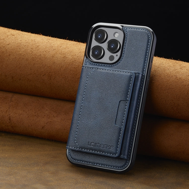 For iPhone 16 Pro Max LC.IMEEKE L5 Series Detachable RFID Card Bag Magsafe Phone Case