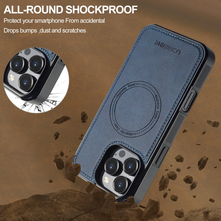 For iPhone 16 Pro Max LC.IMEEKE L5 Series Detachable RFID Card Bag Magsafe Phone Case