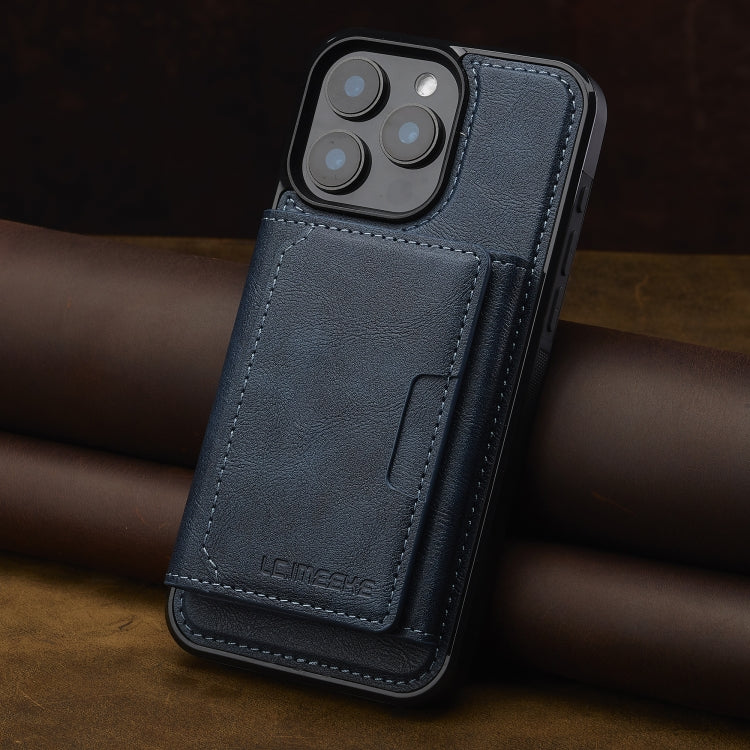 For iPhone 16 Pro LC.IMEEKE L5 Series Detachable RFID Card Bag Magsafe Phone Case