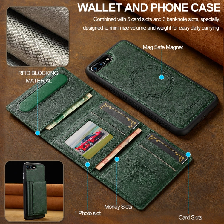 For iPhone 17e / 16e LC.IMEEKE L5 Series Detachable RFID Card Bag Magsafe Phone Case