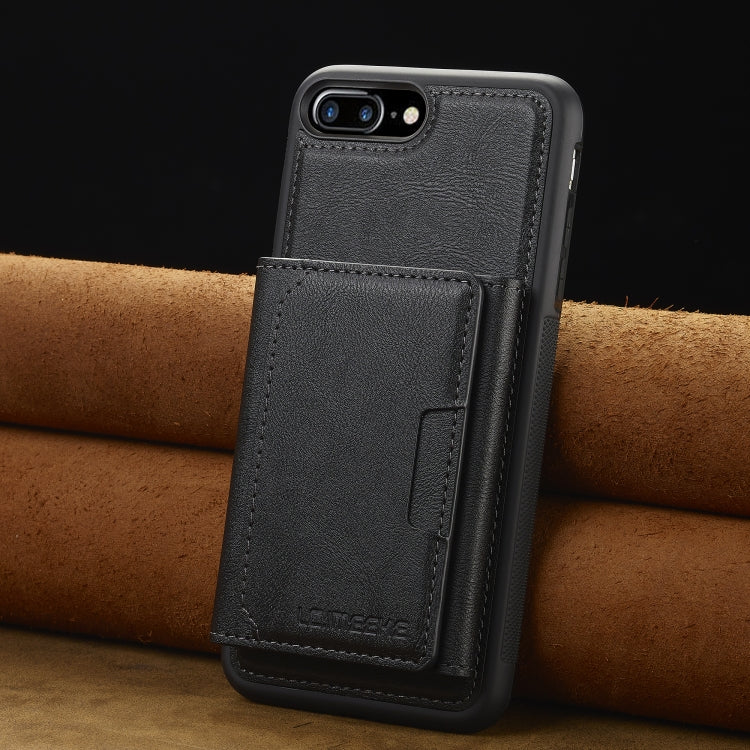 For iPhone 8 Plus / 7 Plus LC.IMEEKE L5 Series Detachable RFID Card Bag Magsafe Phone Case