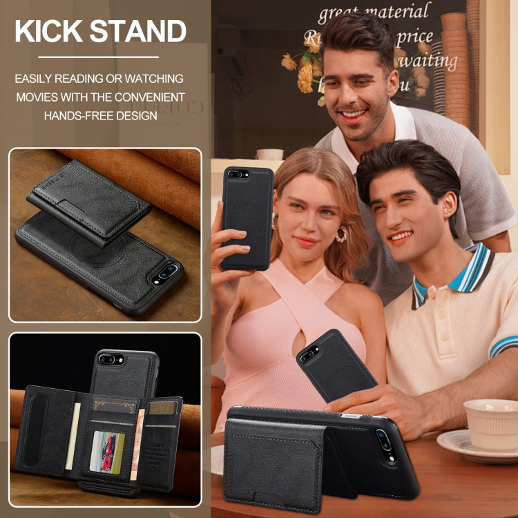 For iPhone 8 Plus / 7 Plus LC.IMEEKE L5 Series Detachable RFID Card Bag Magsafe Phone Case