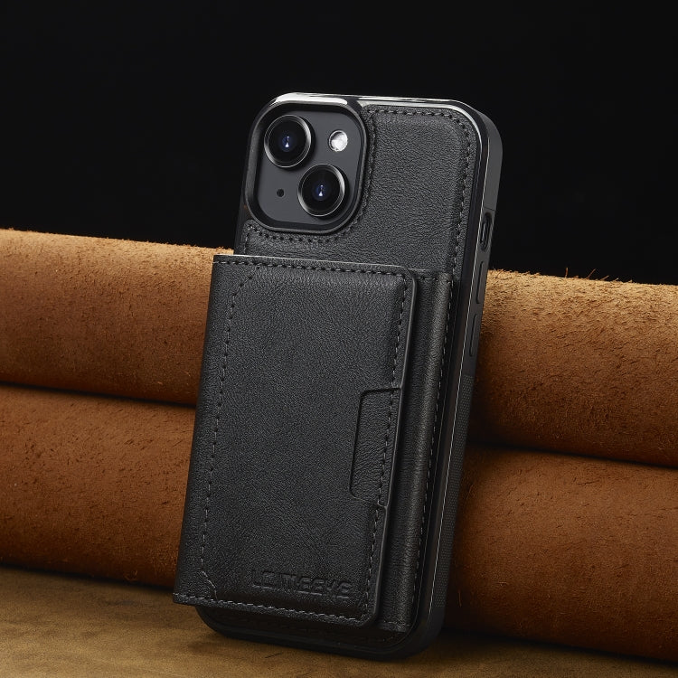 For iPhone 14 / 13 LC.IMEEKE L5 Series Detachable RFID Card Bag Magsafe Phone Case