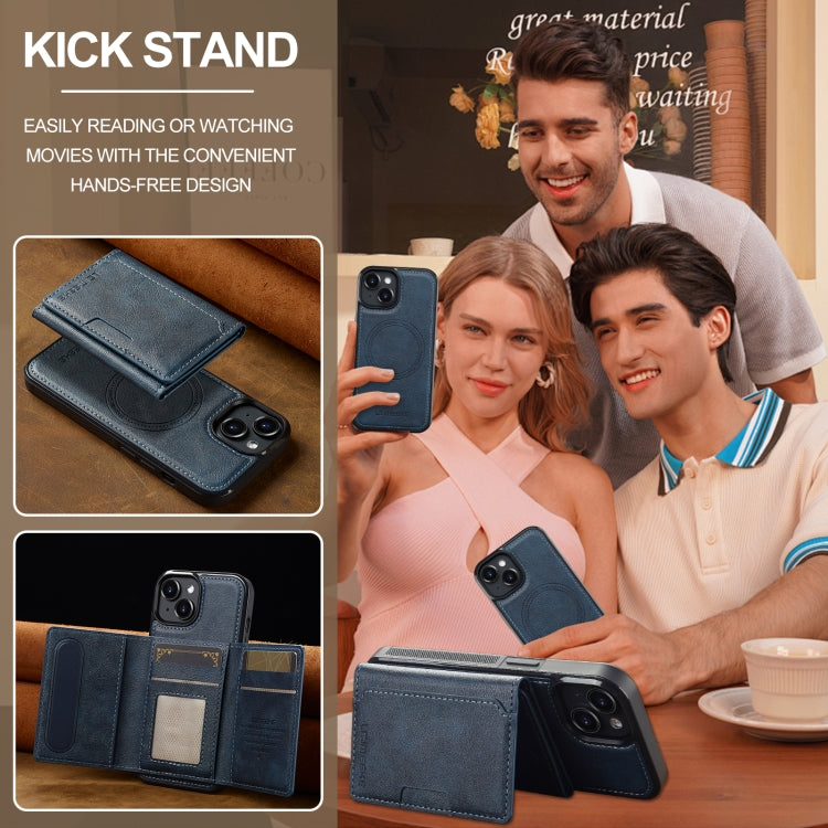 For iPhone 14 / 13 LC.IMEEKE L5 Series Detachable RFID Card Bag Magsafe Phone Case