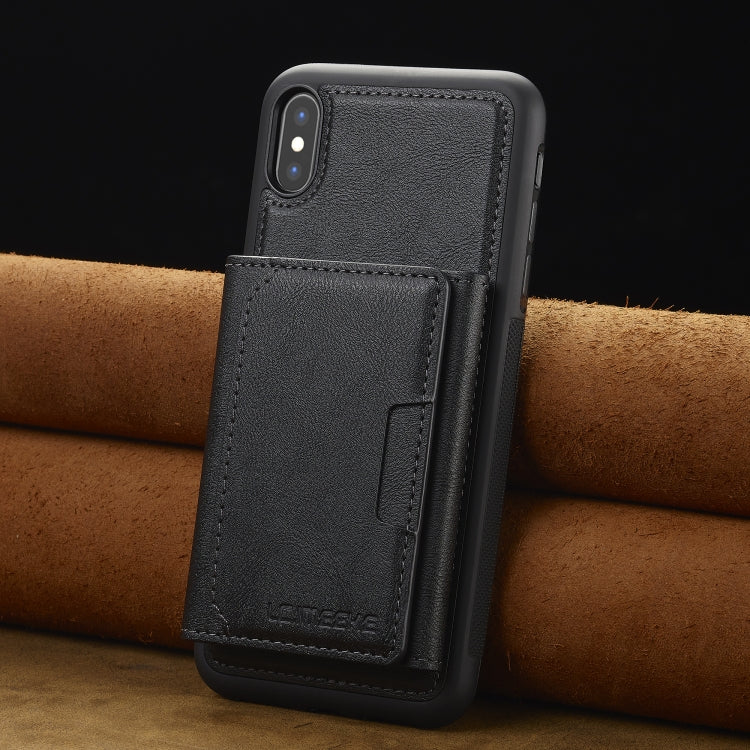 For iPhone XR LC.IMEEKE L5 Series Detachable RFID Card Bag Magsafe Phone Case