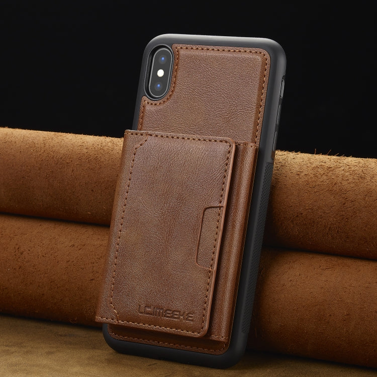 For iPhone XR LC.IMEEKE L5 Series Detachable RFID Card Bag Magsafe Phone Case