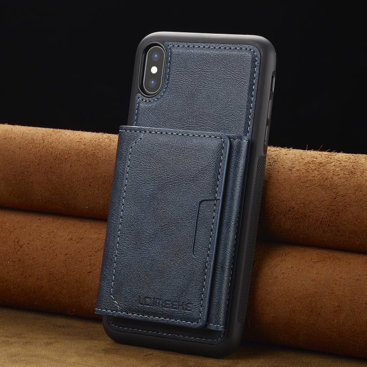 For iPhone XR LC.IMEEKE L5 Series Detachable RFID Card Bag Magsafe Phone Case